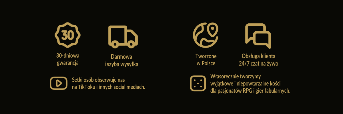 gwarancje jakosci wlasnorecznie robione kosci rpg